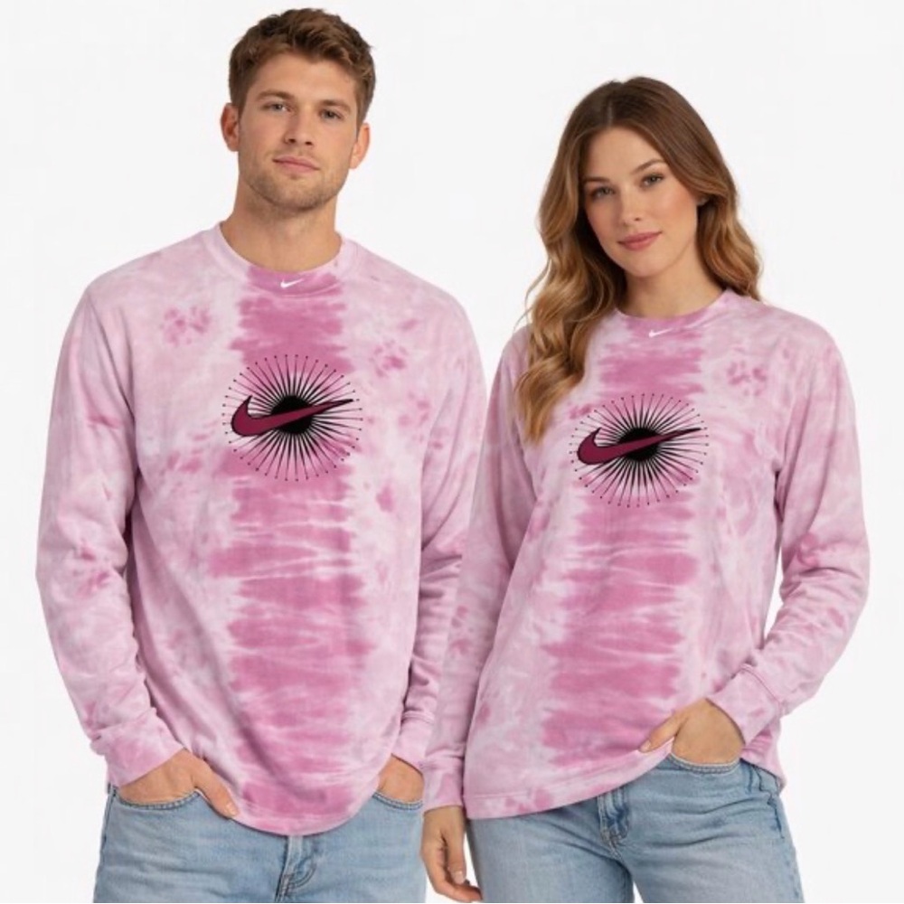 Nike Sportswear "Move to Zero Tie Dye Graphic LS Tee" Men's Sz XL NWOT